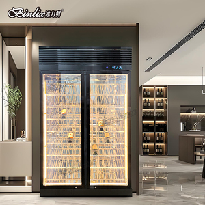 Vitrina Refrigerada Comercial Personalizada de Acero Inoxidable para Vino, para Restaurantes, Hoteles y Bodegas, para Exhibición de Vinos de Alta Gama - Product Image 3