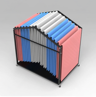 Support de rangement pour tapis de yoga, organiseur multifonctionnel pour salle de sport et maison, studio de yoga et de danse, étagère de tri et de rangement multi-niveaux, du sol au plafond
