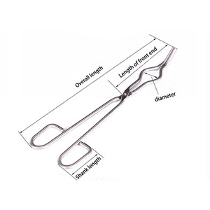 Pince à <span class=keywords><strong>creuset</strong></span> en acier inoxydable 304 résistant aux hautes températures pour une utilisation en laboratoire - Product Image 4