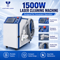 Sistema de Limpieza de Superficies con Láser de Fibra Industrial de 1500W para Eliminar Óxido Metálico, Grasa y Revestimientos