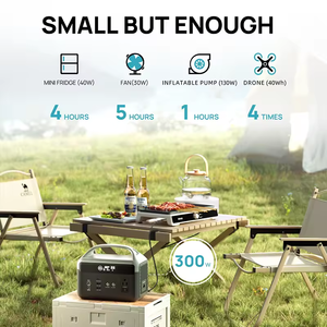 Générateur solaire à charge rapide 300W 268.8Wh, station d'alimentation portable au lithium pour le camping - Product Image 3