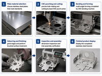 Support de montage en tôle d'acier inoxydable 304 sur mesure, découpé au laser, plié CNC, finition brossée