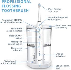 3 In1 <strong>Cordless</strong> Advanced Water Dental Teeth Cleaning <strong>Cordless</strong> Aboel <strong>Waterflosser</strong> Electric Ipx7 Usb Oral Irrigator Water Floss - Product Image 4