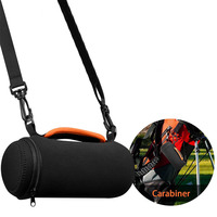 Sac de rangement professionnel en néoprène pour haut-parleur à bandoulière, adapté au GPS de Golf avec mousqueton