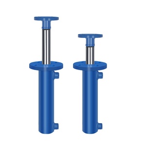 <span class=keywords><strong>Cylindre</strong></span> hydraulique à double effet en <span class=keywords><strong>fonte</strong></span>, sur mesure, 5 et 10 tonnes, avec bride, tige de piston supérieure non standard 63, fourni par les fabricants - Product Image 1