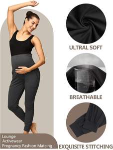 Pantalon <span class=keywords><strong>de</strong></span> maternité pour femmes été Joggers amples pantalons <span class=keywords><strong>de</strong></span> survêtement avec poches doux salon vêtements d'entraînement personnalisé en gros pour la <span class=keywords><strong>grossesse</strong></span> - Product Image 5