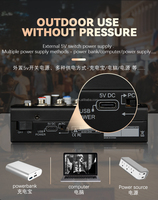 GreenAudio MQ4 Mixeur portable pour diffusion en direct avec interface OTG, effets DSP 24 bits et fonction de bouclage pour l'enregistrement de podcasts