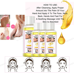 Private Label Skin Anti macchie scure esfoliante sbiancante rimozione delle nocche scure oli Peeling olio Peeling giallo Extra forte - Product Image 4