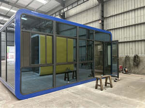 กระท่อมขนาดเล็กแบบพกพาเคลื่อนย้ายได้สำหรับโรงแรมสำเร็จรูปเคลื่อนที่ได้กระท่อมกระท่อมเคลื่อนที่ได้กระท่อมขนาดเล็กพกพาสะดวกใช้ในสำนักงาน - Product Image 5