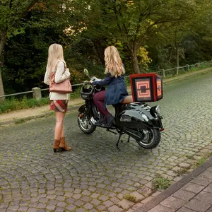2023 vendita calda Mobile pubblicità scooter elettrico moto 3 lato LED scatola di consegna