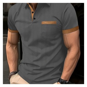 Camiseta Polo Personalizada para Hombre, Tejido de Punto de Peso Medio de 200G, Manga Larga, Cuello Camisero, Marca Privada, OEM ODM - Product Image 3