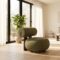 Fauteuils de style détente pour chambre à coucher, hôtel, extérieur, école, villa, salon, fauteuil simple compressé