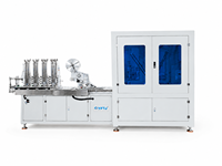 Machine automatique de fabrication de lingettes humides (5-30 pièces) avec ligne d'emballage multi-pièces à trois soudures latérales et contrôle PLC