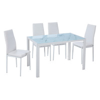Ensemble de table et de chaises de salle à manger de qualité supérieure, moderne, 6 chaises, meubles de salle à manger