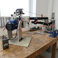 Ponceuse à bande de table BSF282V, vitesse variable 0-32 m/s, avec moteur en cuivre pur, pour la fabrication de couteaux, le polissage du métal, du bois et de l'acrylique