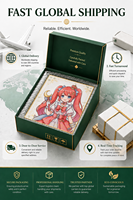 Tableau Shikishi Anime personnalisé avec feuille d'or – Art de collection pour événements et signatures