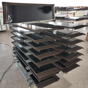 독일에 청정 에너지 태양광 지붕 시트 일체형 태양 전지판 스톤 코팅 태양광 지붕 타일 수출 - Product Image 1