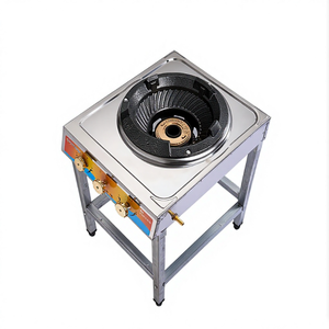 Brûleur à wok portable en acier inoxydable 35-40KW GPL Classe A à haut rendement énergétique, cuisinière à gaz simple - Product Image 1