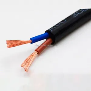 Kabel Daya listrik lembut fleksibel RVV tembaga 12 inti 0.5mm 0.75mm 1mm 1.5mm 2mm 2.5mm 4mm 6mm hitam PE terisolasi rendah