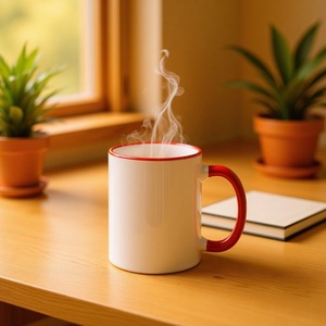 Mug en céramique blanc avec poignée, impression personnalisée, idéal pour les cadeaux d'entreprise - Product Image 1