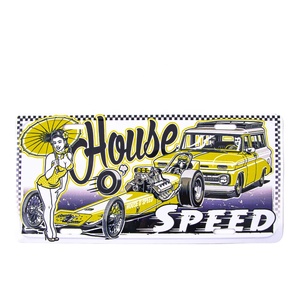 Placa de pared de metal escrita House Speed - Product Image 1