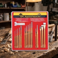FLOURISH Ensemble de 16 poinçons et ciseaux en acier 40Cr - Qualité industrielle/DIY Fabriqué dans le Zhejiang