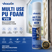 Mousse polyuréthane expansive en spray 750 ml, mousse polyuréthane multi-usages pour le remplissage des espaces, l'étanchéité et l'isolation