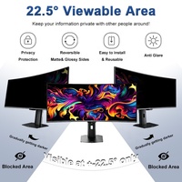 Filtre de confidentialité amovible anti-lumière bleue et anti-reflet pour écran de bureau MSI 34 pouces 21:9 ultra-large