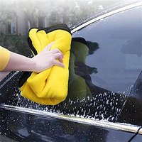 Premium Plush Edgeless Microfiber Towel, Ultra Soft Portable Super Absorbent Auto Detailing Car Wash Drying Cleaning Cloth