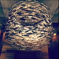 Lustre moderne personnalisé de haute qualité lumière grand poisson céramique pour la maison centre commercial hôtel fruits de mer Restaurant projet de salle à manger