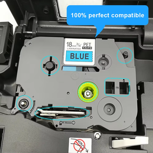 Cinta Adhesiva Laminada Estándar Orison TZo-541 de 18 mm, Negra sobre Azul, Compatible con TZe541 TZe-541 para Impresora Brother <span class=keywords><strong>P</strong></span>-<span class=keywords><strong>Touch</strong></span> - Product Image 4