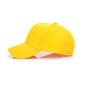 Casquette de baseball neutre jaune en coton, 6 panneaux, avec logo brodé personnalisé, formage automatique, haute qualité, vente en gros - Product Image 5
