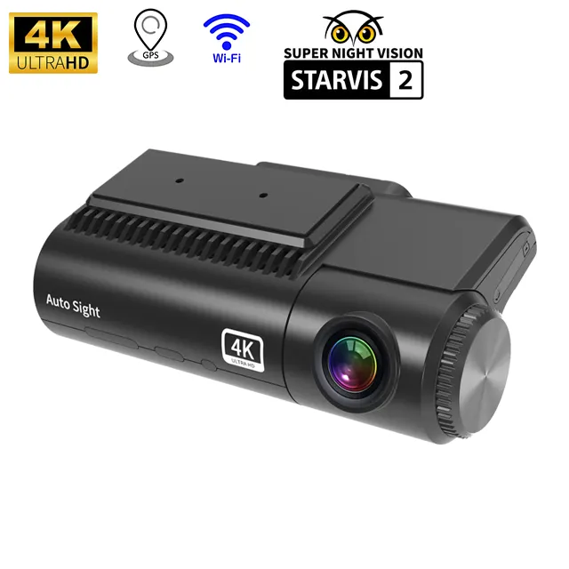 Starvis 2 Motor WLAN Dashcam 4K Videoaufnahme mit Nachtsicht für Auto-Vor- und Rückenaufnahme Black Box DVR für Autos