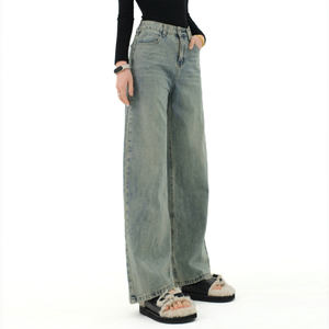 <span class=keywords><strong>Jeans</strong></span> a Gamba Larga Taglie Forti <span class=keywords><strong>con</strong></span> <span class=keywords><strong>Elastico</strong></span> <span class=keywords><strong>in</strong></span> <span class=keywords><strong>Vita</strong></span> per Viaggi e Uso Quotidiano - Product Image 2