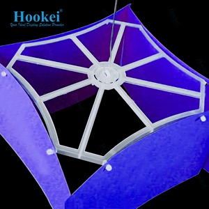 Supports triangulaires en plastique <span class=keywords><strong>pour</strong></span> affiches graphiques, kits mobiles avec crochet de plafond, clips universels <span class=keywords><strong>pour</strong></span> bord de panneau - Product Image 5