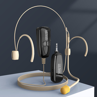 Microphone binaural sans fil 2.4g, Mini-microphone invisible adapté à l'enseignement du chant