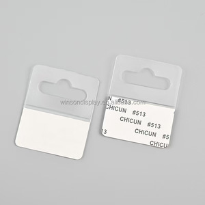 Factory Wholesale Plastic Self <b>Adhesive</b> Hang Tab Production Hang Plastic Self-<b>Adhesive</b> Folding Hang Tabs for Retail - Product Image 2