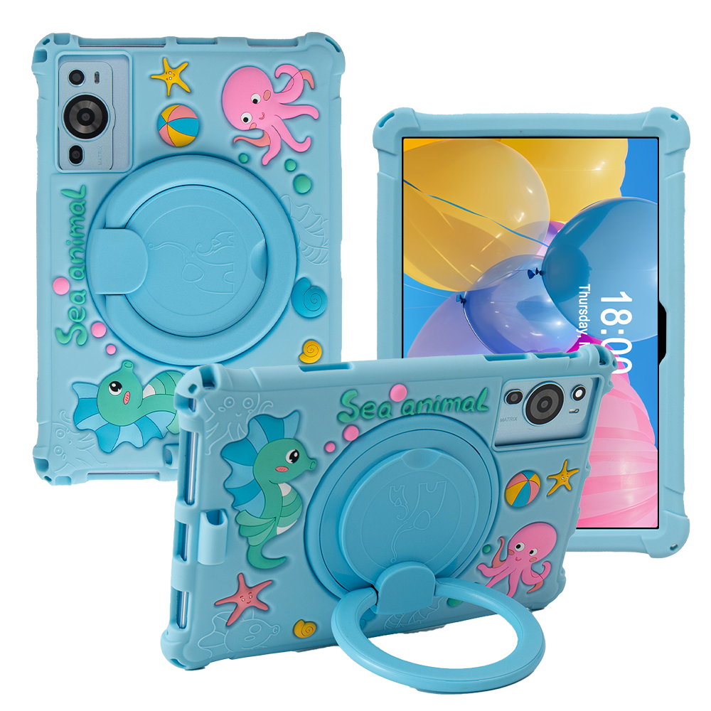 10.1インチ Android 16 キッズタブレット シリコンケース 子供または学生のためのすべてのAndroidタブレット用の10インチの