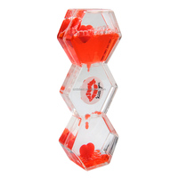 Bubbler séquentiel de formes multiples Logo de fuite d'huile liquide coloré disponible Nouveau Minuteur liquide Jouet sensoriel Sablier Goutte d'huile