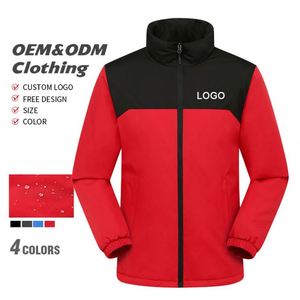 New Winter Men's Jackets Printed Custom <b>Waterproof</b> <b>Warm</b> Windproof Jacket Stand Collar Hiking Men's Outdoor Jacket Custom logo - Product Image 1