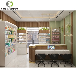 Pharmacy Cosmetics Display <b>Cabinet</b> Skincare Showcase Stand Dermo-Cosmetics Shelf for Drug Store Beauty Interi - Product Image 3