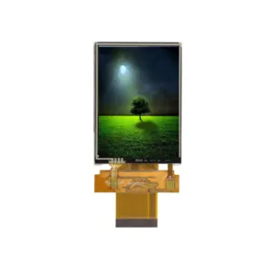 प्रकाश पठनीय 2.4 इंच 240x320 6 बजे 40पिन st789 mcu 1000nits tft lcd 2.4 इंच tft स्क्रीन 1000cd/m2 lcd