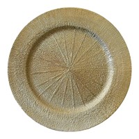 Assiettes de présentation rondes en plastique durables, vintage, peintes à la main, personnalisables, 13 pouces, argent et rose, pour mariages et tables de luxe
