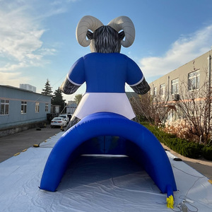 Quảng cáo chuyên nghiệp tùy chỉnh trò chơi lối vào đường hầm bơm hơi khổng lồ hình dạng dê cho các sự kiện ngoài trời tài trợ thể thao - Product Image 5