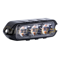Feux de signalisation d'urgence à LED QUAD Q3 12V 24V, feux stroboscopiques à LED pour montage en surface de voiture, feux stroboscopiques à LED pour calandre, SAE R65 CE IP67