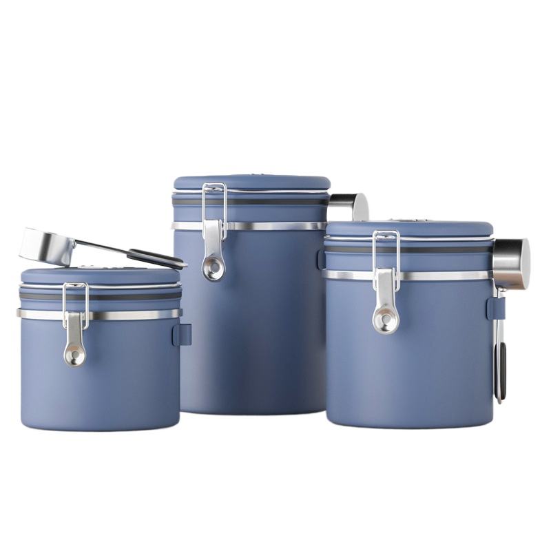 สีน้ำเงิน (พร้อมช้อนเหล็ก)