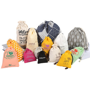 Biểu Tượng Tùy Chỉnh Bông Dây Kéo Tote Túi Với Đôi Kéo Dây Tái Sử Dụng Trống Tote Cho Mua Sắm/Giày <span class=keywords><strong>In</strong></span> Logo Riêng - Product Image 5