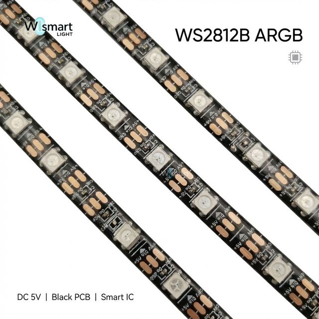 WS2812B WS2811 WS2815 Addressable RGB LED Strip Light Smart Programmable Flexible Pixel Tape for Room Decoration