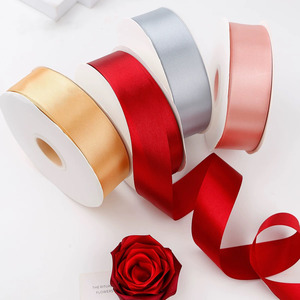 Nastro in Raso di Alta Qualità 4cm 100 Iarde, Fatto a Mano, Ecologico, per Regali di Compleanno e Confezioni Floreali - Product Image 1