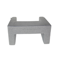 Logo-Anpassung Markenbedrucktes Gestricktes Bambus/Baumwolle Memory-Schaum Ergonomisches Dreieck-Lesekissen mit Abnehmbarem & Waschbarem Bezug